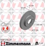 ZIMMERMANN Disc frana ZIMMERMANN COAT Z 540.5314. 20 (540.5314.20)