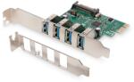 ASSMANN DS-30221-1 4 Port USB 3.0 PCIe hálózati kártya (DS-30221-1) - officedepot