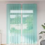 vidaXL 2 db türkizkék fátyolfüggönyök hurokkal 140x260 cm (4102330)