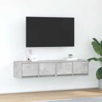 vidaXL 2 db betonszürke szerelt fa TV-szekrény 60x31x25, 5 cm (861497)