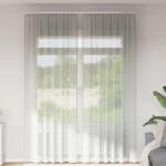 vidaXL 2 db világosszürke fátyolfüggönyök hurokkal 140x260 cm (4102300)