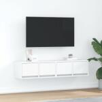 vidaXL 2 db fehér szerelt fa TV-szekrény 60x31x25, 5 cm (861491)