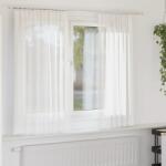 vidaXL 2 db fehér fátyolfüggönyök hurokkal 140x140 cm (4102331)