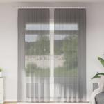 vidaXL 2 db sötétszürke fátyolfüggönyök hurokkal 140x260 cm (4102275)
