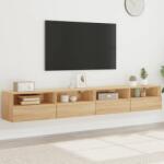 vidaXL 2 db sonoma tölgyszín szerelt fa fali TV-szekrény 100x30x30 cm (836887)