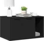 vidaXL fekete szerelt fa macskaalomdoboz 80 x 50 x 45 cm (857734) - vidaxl