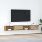 vidaXL 2 db kézműves tölgy színű szerelt fa TV-szekrény 100x31x25, 5 cm (861489)