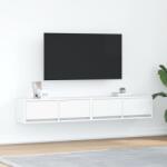 vidaXL 2 db fehér szerelt fa TV-szekrény 80x31x25, 5 cm (861509)
