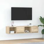 vidaXL 2 db sonoma tölgy színű szerelt fa TV-szekrény 60x31x25, 5 cm (861441)