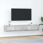 vidaXL 2 db betonszürke szerelt fa TV-szekrény 80x31x25, 5 cm (861515)