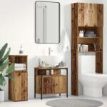 vidaXL antik fa szerelt fa fürdőszobai mosdószekrény 60 x 30 x 60 cm (862232)