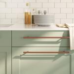 vidaXL 10 db bronz rozsdamentes acél szekrényfogantyú 320 mm (3203633)