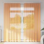 vidaXL 2 db narancssárga fátyolfüggönyök hurokkal 140x245 cm (4102284)
