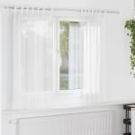 vidaXL 2 db fehér voile függönyök rúd zsebekkel (4102241)