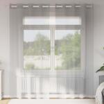 vidaXL 2 db világosszürke fátyolfüggönyök rojtokkal 140x245 cm (4102110)