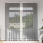 vidaXL 2 db sötétszürke fátyolfüggönyök hurokkal 140x245 cm (4102274) - vidaxl
