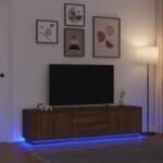 vidaXL barna tölgyszínű TV-szekrény LED-lámpákkal 193, 5x41x50 cm (3328441)