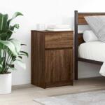 vidaXL 2 db barna tölgyszínű éjjeliszekrény 39x35x65 cm (861332) - vidaxl