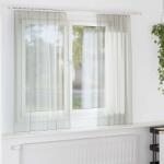 vidaXL 2 db világosszürke fátyolfüggönyök hurokkal 140x175 cm (4102297)