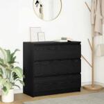 vidaXL fekete tölgy szerelt fa tálalószekrény 80x35x76 cm (861734)