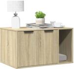 vidaXL sonoma tölgy színű szerelt fa macskaalomdoboz 80 x 50 x 45 cm (857735) - vidaxl