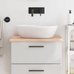 vidaXL kezeletlen tömör fa fürdőszobai pult 60x50x2 cm (3156011)