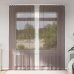 vidaXL 2 db barna fátyolfüggönyök fülecske tetejével 140x260 cm (4102263)
