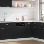 vidaXL Lyon fekete tölgy szerelt fa mosogatógép panel 45x1, 5x67 cm (863150)