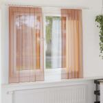 vidaXL 2 db terrakotta fátyolfüggönyök hurokkal 140x140 cm (4102321)