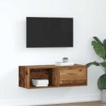 vidaXL antik fa színű szerelt fa TV-szekrény 80x31x25, 5 cm (861468)