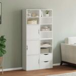 vidaXL 4 db fehér tömörfa fenyőfa oldalsó szekrény ODDA 40x24x79 cm (3365353)