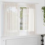 vidaXL 2 db krém színű fátyolfüggönyök fülecske tetejével 140x260 cm (4102266)