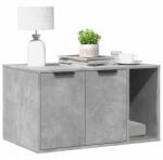 vidaXL betonszürke szerelt fa macskaalomdoboz 80 x 50 x 45 cm (857736) - vidaxl