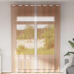 vidaXL 2 db terrakotta színű voile fátyolfüggönyök rojtokkal (4102141)