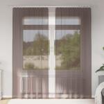 vidaXL 2 db barna fátyolfüggönyök fülecske tetejével 140x260 cm (4102264) - vidaxl