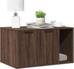 vidaXL barna tölgy színű szerelt fa macskaalomdoboz 80 x 50 x 45 cm (857739) - vidaxl