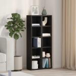 vidaXL 2 db fekete tölgy színű szerelt fa CD-szekrény 21x16x93, 5 cm (861986)