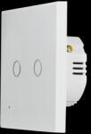 LogiLink Wi-Fi intelligens kettős fali kapcsoló, Tuya kompatibilis (SH0112) (SH0112)
