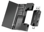 LogiLink USB 3.2 Gen1 kártyaolvasó SD- és microSD-kártyákhoz, memóriakártya-tárolóval (CR0049) (CR0049)
