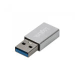 LogiLink USB 3.2 Gen1 Type-C adapter, USB-A/M-USB-C/F, ezüst (AU0056) - aqua