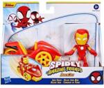 Hasbro Pókember: Póki és csodálatos barátai Vasember játékfigura autóval - Hasbro