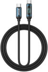 BWOO 60W Fonott USB-C - USB-C kábel, animációs fénnyel 1m