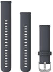 Garmin Óraszíj Garmin 18 mm gránit kék szilikon, ezüst csat (Quick Release) Vivomove 3S 195 mm Okosórához (010-12924-30)