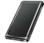 LogiLink Loiglink Power bank 10.000 mAh, 2x USB-A, USB-C, micro-USB, fekete (TM045) (TM045)
