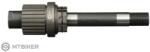 Novatec B2 típusú anya tengellyel, acél, Shimano Micro Spline