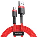Baseus CAFULE adatkábel (USB - microUSB, 1.5A, gyorstöltő, 200cm, törésgátló) PIROS