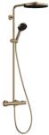 Hansgrohe Pulsify S Puro - Set de duș cu termostat, diametru 26 mm, 3 jeturi, bronz periat 24236140 (24236140)