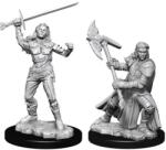 WizKids Model Dungeons & Dragons Nolzur's Marvelous Unpainted Miniatures - Half-Orc Fighter (73542WK) Figurina