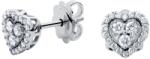 57emozioni Cercei in forma de inimia, aur 18k, diamante naturale 0.31 ct, 57emozioni