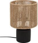 Atmosphera - Asztali lámpa KOBY 1xE14/40W/230V kender/fekete 202668B (P6531)